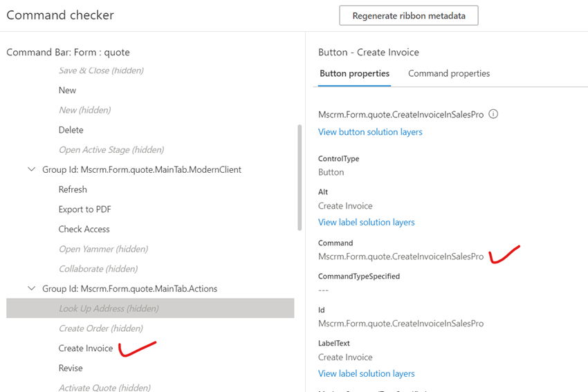 Hiding Special buttons from Dynamics 365 CE